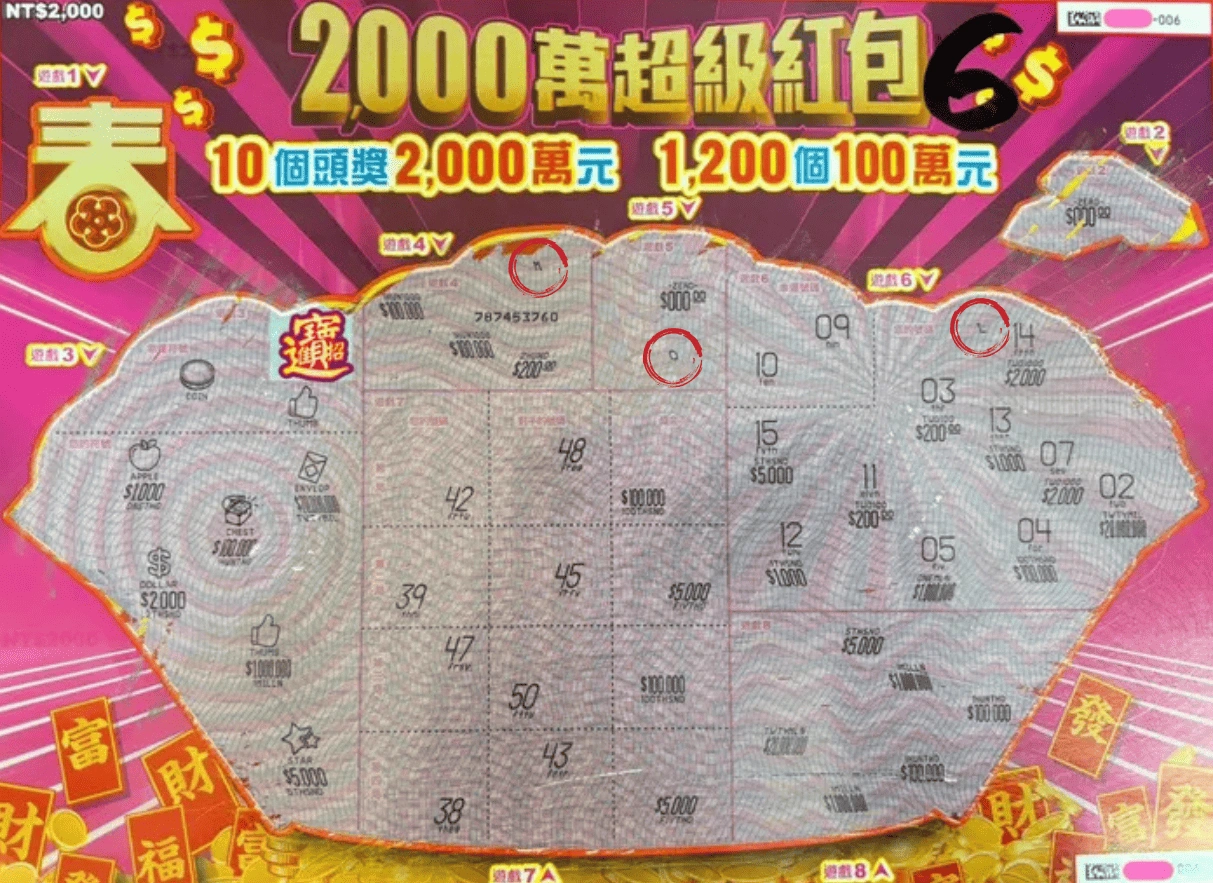 刮刮樂代碼